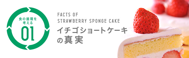 食の循環を考える 01 イチゴショートケーキの真実