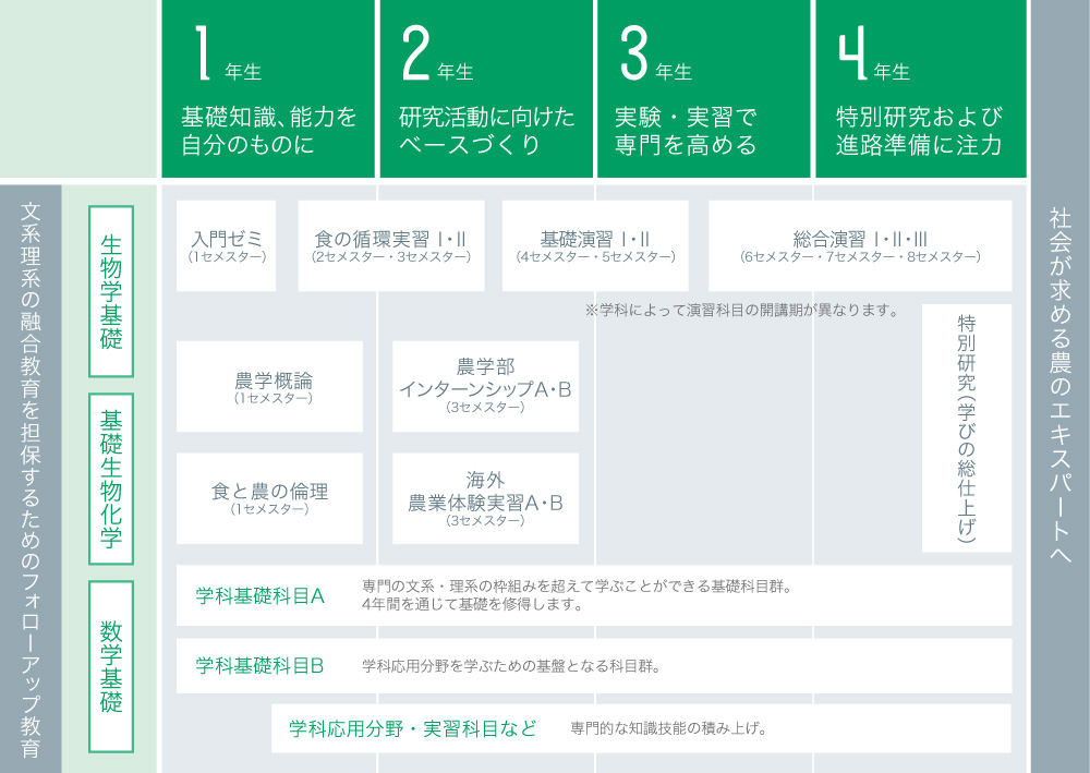 4年間のプロセス