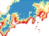 スクミリンゴガイの越冬リスク地図